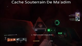 Destiny 2  Localisation Cache Souterrain de Maadim [upl. by Inoek]