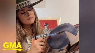 We cant stop watching these cowboy hat makeovers l GMA [upl. by Susann733]