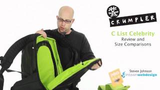 Crumpler C List Celebrity Backpack Review amp Size Comparison [upl. by Osnofledi]