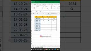 Day Month Year Formula In Excel excelformula exceltips exceltricks exceltipsandtricks [upl. by Adnamahs]