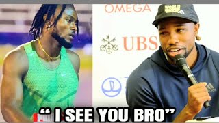 Noah Lyles Threatens Kishane Thompson For Running Faster Than Him [upl. by Gerdi350]