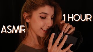 ASMR  Ear to Ear Wet Mouth Sounds amp Brain Scratching  1 HOUR [upl. by Jehias]