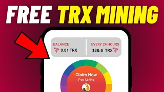 Tronex Mining App  Mine Free TRX Without Investment In Mobile  Payment Proof [upl. by Htabazile]