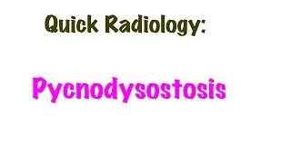 QUICK RADIOLOGY Radiologic signs of Pycnodysostosis [upl. by Aneerehs68]