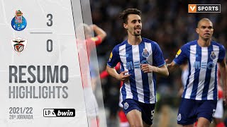 Highlights  Resumo FC Porto 30 Santa Clara Liga 2122 28 [upl. by Bridgette709]