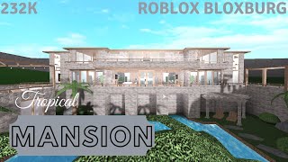 Tropical Mansion No Large Plot232k Roblox Bloxburg [upl. by Giraud]