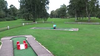 Crazy Golf course at Beacon Park in Lichfield [upl. by Arihat]