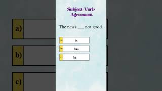 Subject Verb Agreement in English Grammar shorts [upl. by Lockhart]