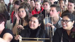 Ciaaatttangklung workshop in Dendermonde Belgium part 2 [upl. by Boothe975]