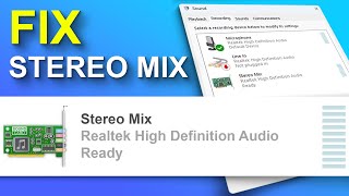 How to Fix Stereo Mix Missing in Windows 11 23H2 [upl. by Ainosal]