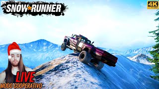 🔴LIVE166 SNOW RUNNER GAMEPLAY 2024 Vamos aprender a jogar  😎👌snowrunner [upl. by Alram]