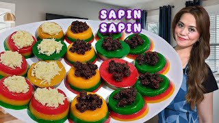 SAPIN SAPIN ang Masarap na kakanin 🤤👩🏻‍🍳🍽️  How to Cook Sapin Sapin Recipe [upl. by Anitahs]