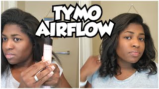 Tymo Airflow 2in1 Curler and Straightener review 1 curling [upl. by Cozmo155]