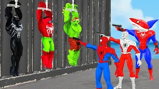 Game 5 Superheroes Pro🦖SpiderMan vs Hulk vs Batman vs Avengers vs Venom3 rescue Iron Man vs thanos [upl. by Hudson721]