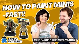 Under 15 Minutes  How to Paint Minis Star Wars the Clone Wars Board Game [upl. by Ainerbas480]