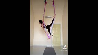 Aerial Hammock Yoga Flow aerialhammock aerialflow aerialyoga [upl. by Aziram]