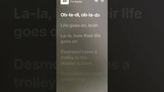 The Beatles  Ob La Di Ob La Da lyrics shorts [upl. by Hadwin542]