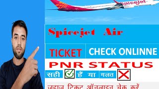 How to check spicejet pnr status [upl. by Sadick]