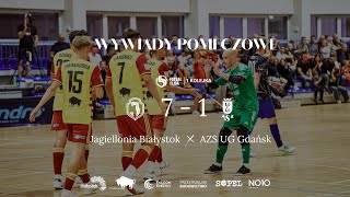 Jagiellonia Białystok  AZS UG Gdańsk 71  WYWIADY  280924  1 kolejka 1 liga futsalu [upl. by Rowney]