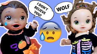 The BABY ALIVE who CRIED WOLF OR DOG The Lilly and Mommy Show FUNNY KIDS SKIT [upl. by Urdna526]