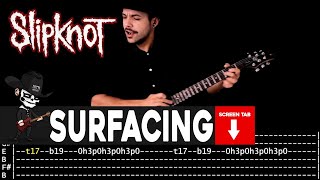 【SLIPKNOT】 Surfacing  cover by Masuka  LESSON  GUITAR TAB [upl. by Okajima]