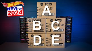 Unboxing 2024 Hot Wheels ABCD amp E Case Compilation [upl. by Anej]