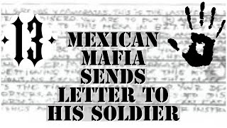 MEXICAN MAFIA SENDS LETTER FROM THE FEDS WITH A CLEAR MESSAGEmafia mexican trending losangeles [upl. by Ecnaralc970]