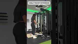 how to  cable tricep extension triceps tricepextension demo howto cableworkout upperworkout [upl. by Castra]