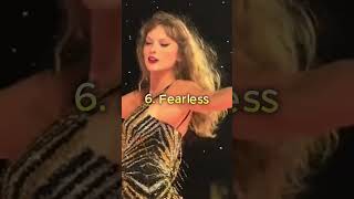 My Taylor Swift Album Ranking  taylorswiftversion subscribe theerastour [upl. by Leuname]