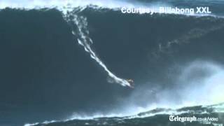 Surfer rides 78ft wave to Guinness World Record [upl. by Nonah]