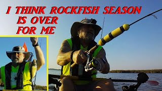 THE FINAL KAYAK OUTING FOR ROCKFISH [upl. by Hump]