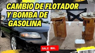 Cambio de Flotador y bomba de gasolina Nissan Sentra 18 2006 Dsmmoralez98 Todo solucionado [upl. by Aivatco]