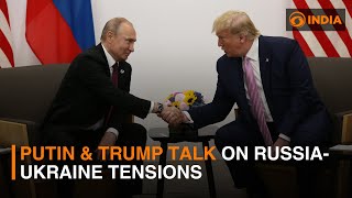 US President elect Donald Trump speaks with Vladimir Putin on Russia Ukraine tension  DD India [upl. by Lola]