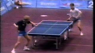 Table Tennis WM 1991 Finale Persson Waldner 1 2 [upl. by Eiddam]