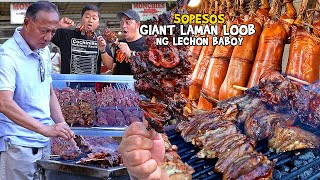 VIRAL na 50Pesos quotGIANT LAMAN LOOB LECHON BABOYquot in La Loma QuezonHD [upl. by Lauryn]