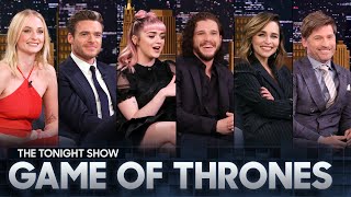 The Game of Thrones Cast Featuring Sophie Turner Emilia Clarke Kit Harington and More [upl. by Yarak]