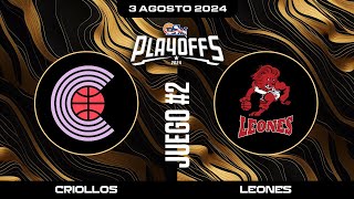 Criollos de Caguas vs Leones de Ponce  Juego 2 Semifinal  BSN2024 [upl. by Melan]