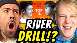 RIVER vs HISS REACTION  GBB21 with indicatorbeatbox [upl. by Eelnodnarb]