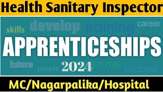 ITI Apprentice Health Sanitary Inspector Vacancy 2024  Apprenticeship India  Latest Job [upl. by Sarge]