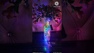 Bottle se Flower Pot banaye  Light aur Colorful Water Gelly Balls ke Sath unique decoration piece [upl. by Milburn]