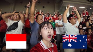 INDONESIA Football IN GBK JAKARTA INDONESIA vS AUSTRALIA🇮🇩🇦🇺 [upl. by Kei]