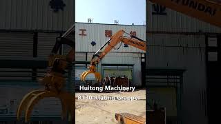 Excavator Hydraulic Rotating Grapple Wooden Log Stone Grapple For 10 20 Ton [upl. by Colby]