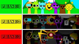 Incredibox SPRUNKI Mix  Phase 1 vs Phase 2 vs Phase 3  Whats the BEST Choice  NORMAL VS HORROR [upl. by Delogu]