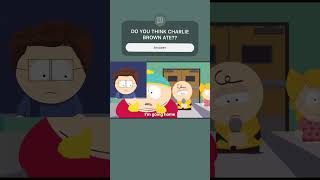 CARTMAN VS CHARLIE BROWN RAP BATTLE REACTION funny animation rap southpark memes comedy [upl. by Enirehtakyram]