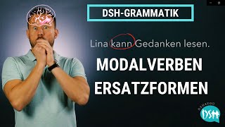 🚀DSHGrammatik MODALVERBEN können und wollen  Ersatzformen I DEUTSCH B2C1 [upl. by Orme71]