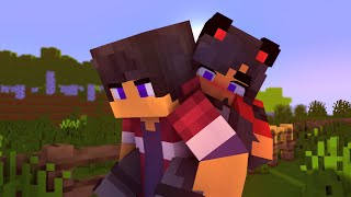 the bite helping aphmau wolf injured with aaron couple minecraft animation funny [upl. by Presley]