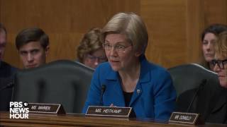 Sen Elizabeth Warren presses Ben Carson on HUD benefits and the Trump Family [upl. by Starlene]