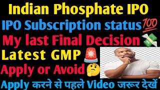 indian phosphate ipo india phosphate ipo gmp today indian phosphate ipo review indian phosphate🚨💸 [upl. by Rabaj]