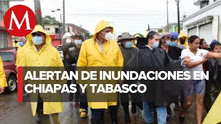 Por lluvias Conagua abrirá presa Peñitas alerta de inundaciones en Chiapas y Tabasco [upl. by Huan]