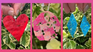 Fabriquer des boucles doreilles avec des pailles 🥤earrings DIY auto bricolage [upl. by Suiratnauq]